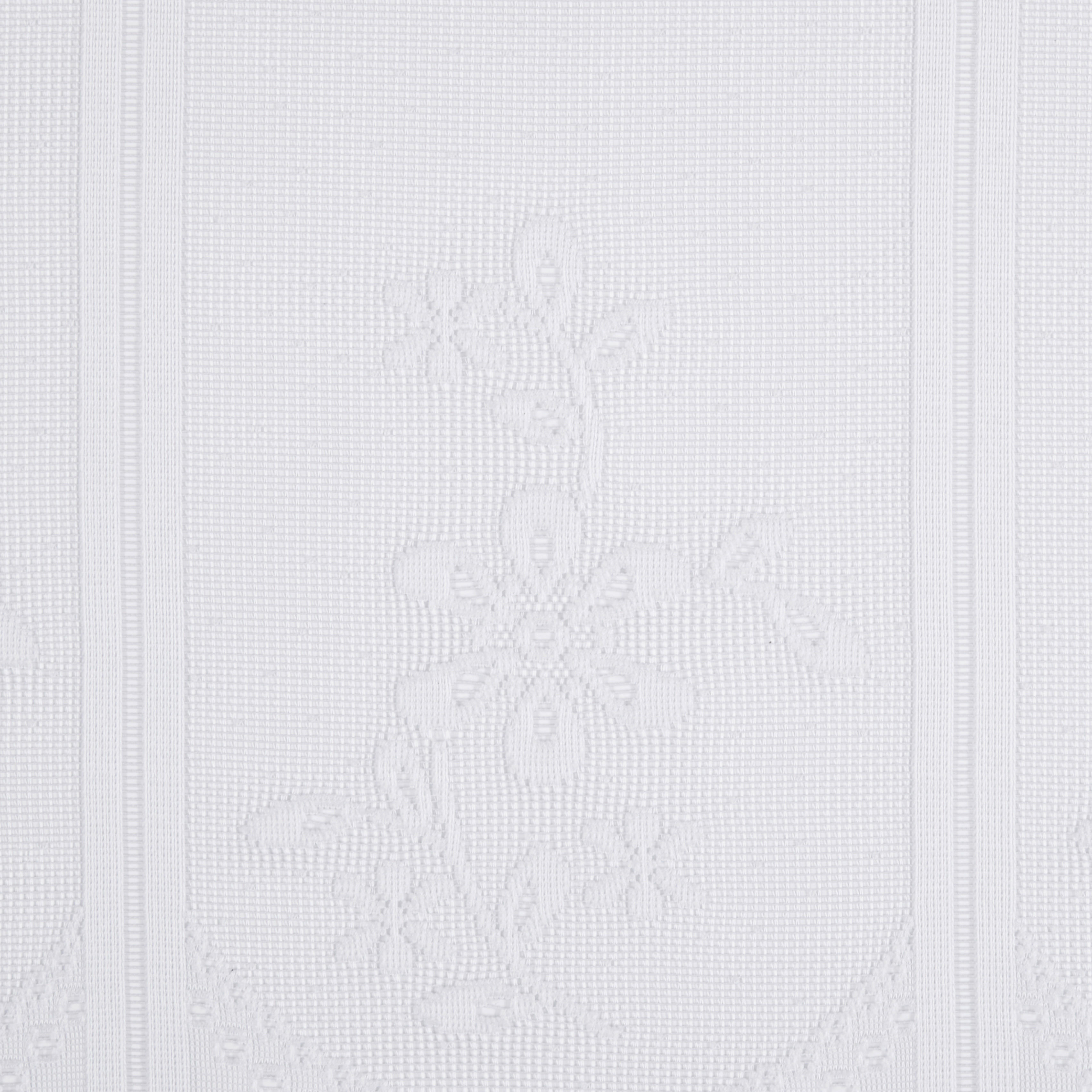 Scheibengardinen-Meterware weiß H: ca. 60 cm Scheibengardine - weiß (60,00cm)