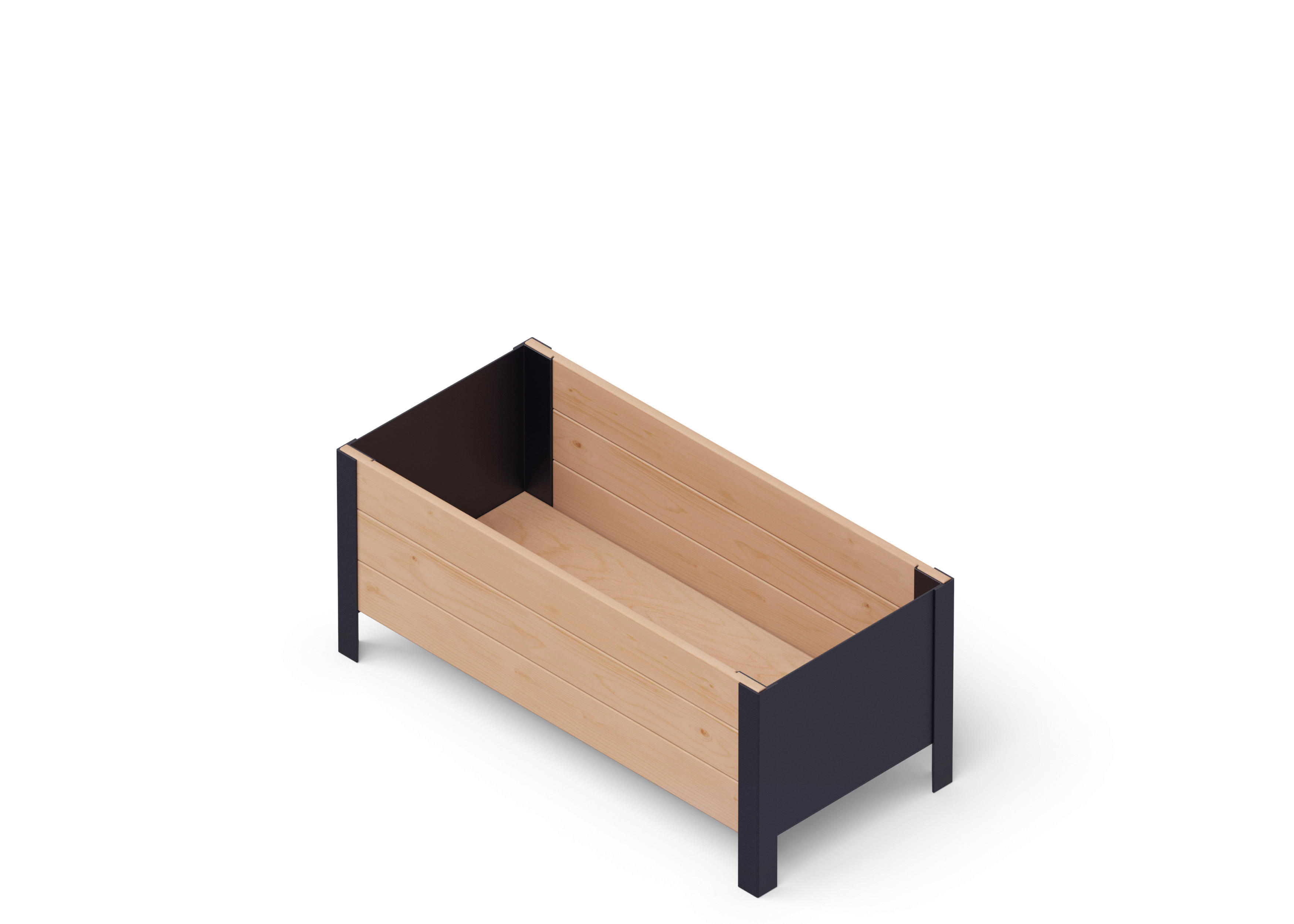 UPYARD Hochbeet MODERN braun Holz B/H/L: ca. 36x32x78 cm MODERN - braun (78,00/36,00/32,00cm) - UPYARD