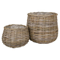 Aufbewahrungskorb 2er Set Pulo Kuba Rattan Pulo - Kuba