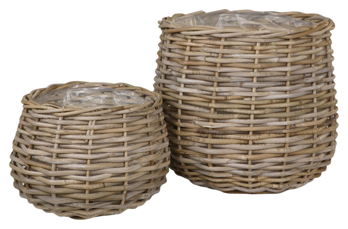 Aufbewahrungskorb 2er Set Pulo Kuba Rattan Pulo - Kuba