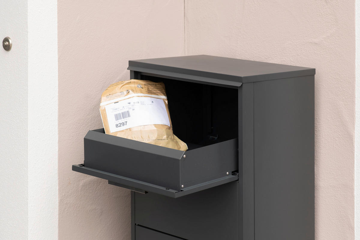 Westmann Paketbox Pepe anthrazit B/H/T: ca. 50x114x39 cm Pepe - anthrazit (50,00/114,00/39,00cm) - Westmann