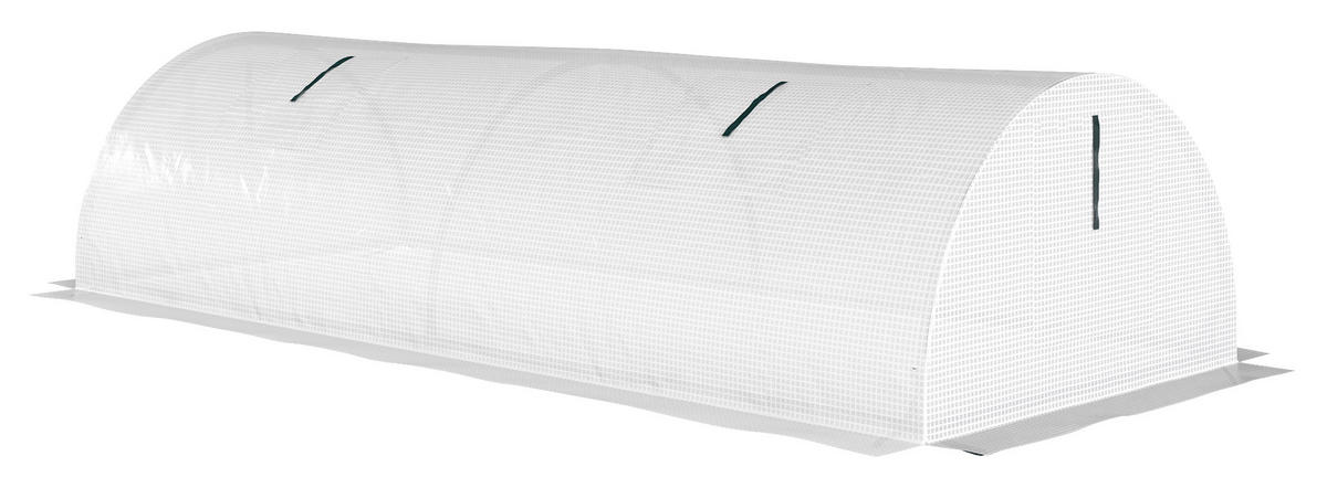 Outsunny Gewächshaus B/H/L: ca. 80x45x200 cm Gewächshaus - weiß (200,00/80,00/45,00cm) - Outsunny