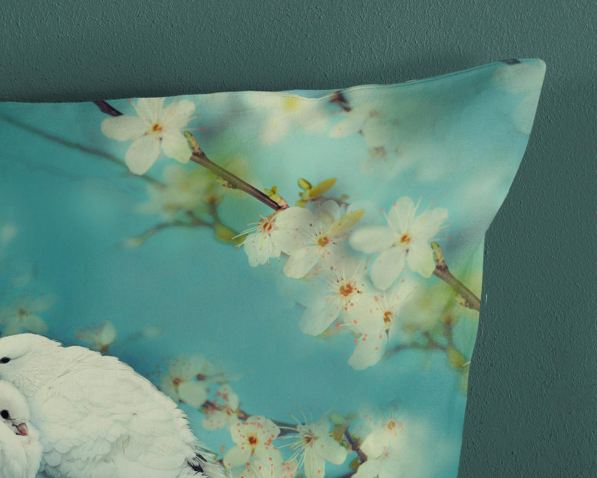 Bettwäsche Loving aqua Baumwolle B/L: ca. 135x200 cm Loving - aqua (135,00/200,00cm) - Good Morning