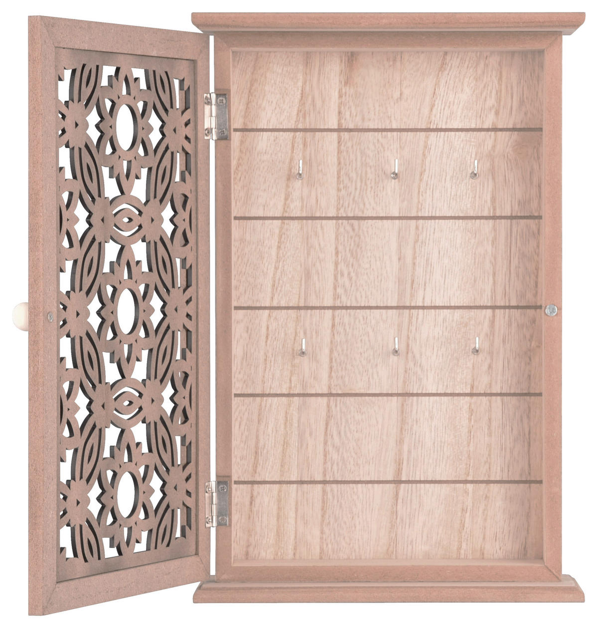 Schlüsselkasten Irena Eiche schwarz MDF B/H/T: ca. 20x30x7 cm Irena - Eiche/schwarz (20,00/30,00/7,00cm)
