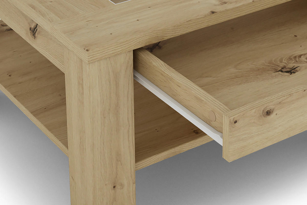 Couchtisch RALPH Eiche Artisan Nachbildung B/H/T: ca. 67x43x67 cm RALPH - Eiche (67,00/43,00/67,00cm) - byLIVING