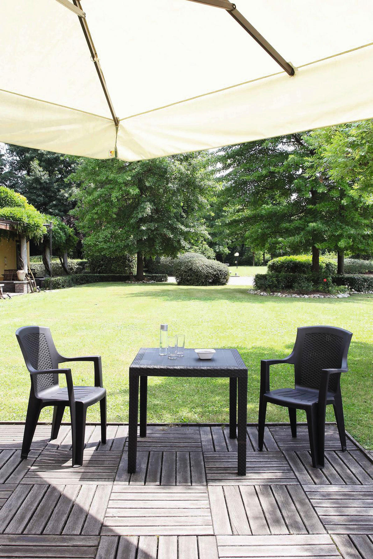 Gartensitzgruppe Eden + King anthrazit Kunststoff Eden + King - anthrazit