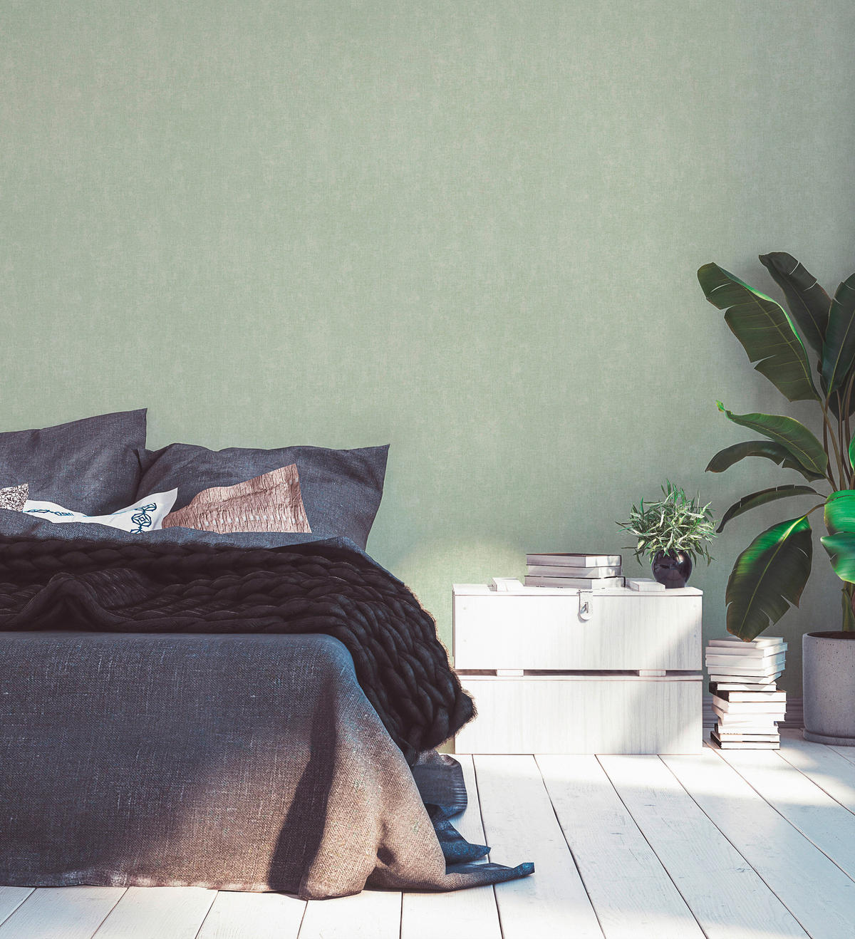 A.S.Creation Vliestapete grün B/H/D: ca. 53x1005x8,7 cm Vliestapete - grün (8,70/1005,00cm) - A.S.Creation