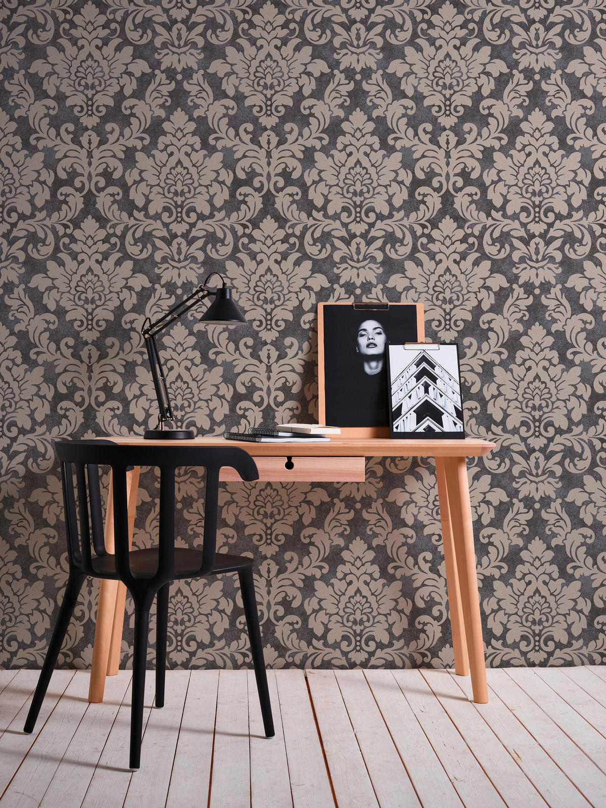 A.S.Creation Vliestapete beige silber B/H/D: ca. 53x1005x9,8 cm Vliestapete - beige/silber (9,80/1005,00cm) - A.S.Creation