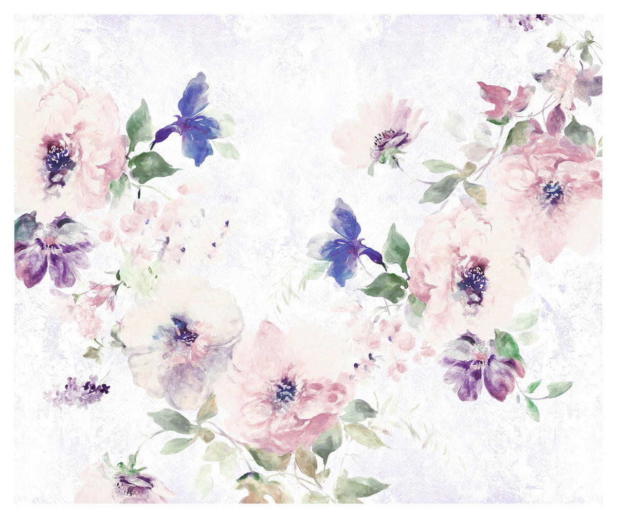 Komar Fototapete Poema Blumen B/L: ca. 300x250 cm Poema - (300,00/250,00cm) - Komar