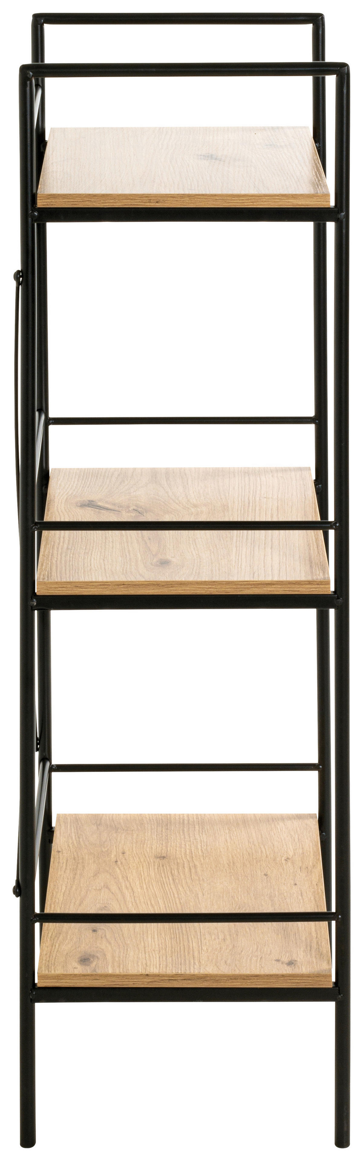 Regal  Eiche Nachbildung schwarz B/H/T: ca. 34x96x27 cm Mosel_2_Regal 21958 - Eiche/schwarz (34,00/96,00/27,00cm)