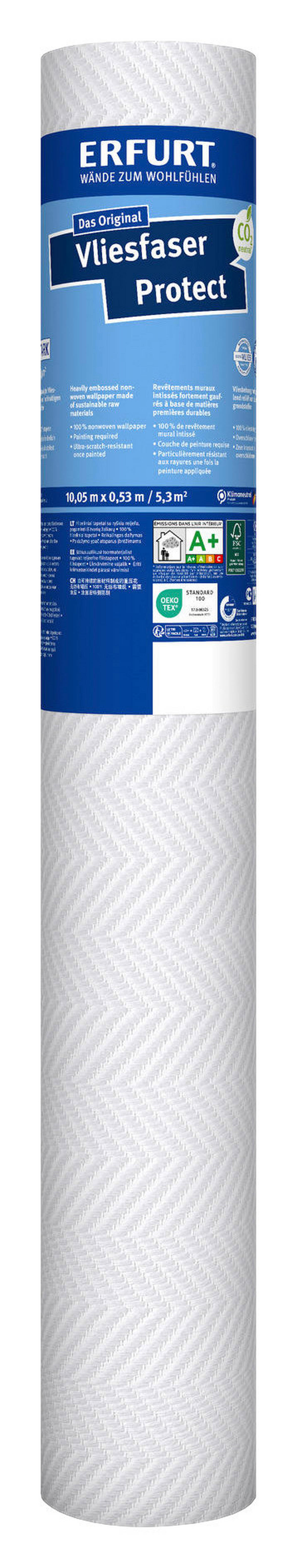 Erfurt Vliestapete Protect Protect weiß B/L: ca. 53x1005 cm Protect - weiß (53,00/1005,00cm) - Erfurt