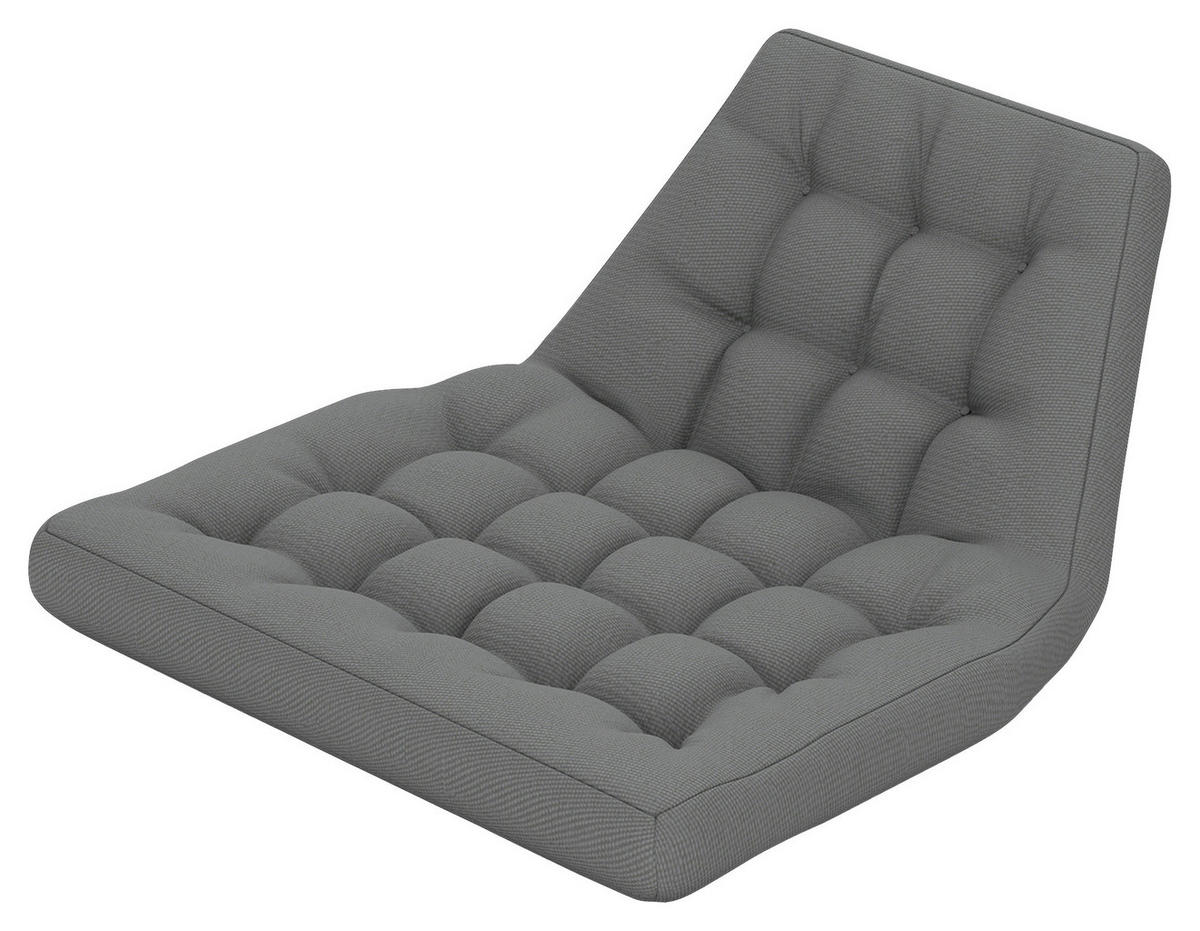 Outsunny Sitzkissen grau Schaumstoff B/H/L: ca. 100x8x120 cm Sitzkissen - grau (120,00/100,00/8,00cm) - Outsunny