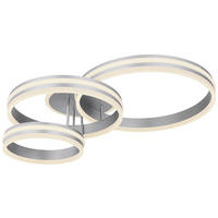 Deckenleuchte grau Metall Acryl B/H/L: ca. 60x20x80 cm Rubio - grau (80,00/60,00/20,00cm)