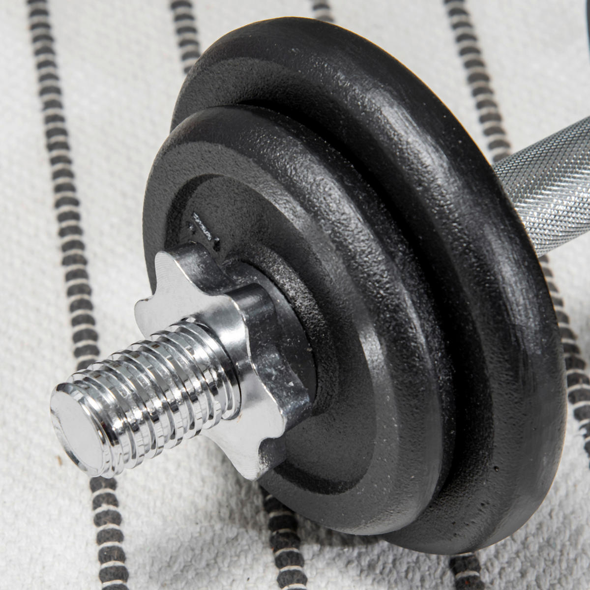 HOMCOM Hantelset schwarz Eisen B/H/L: ca. 16x16x95 cm Hantelset - schwarz (95,00/16,00/16,00cm) - HOMCOM