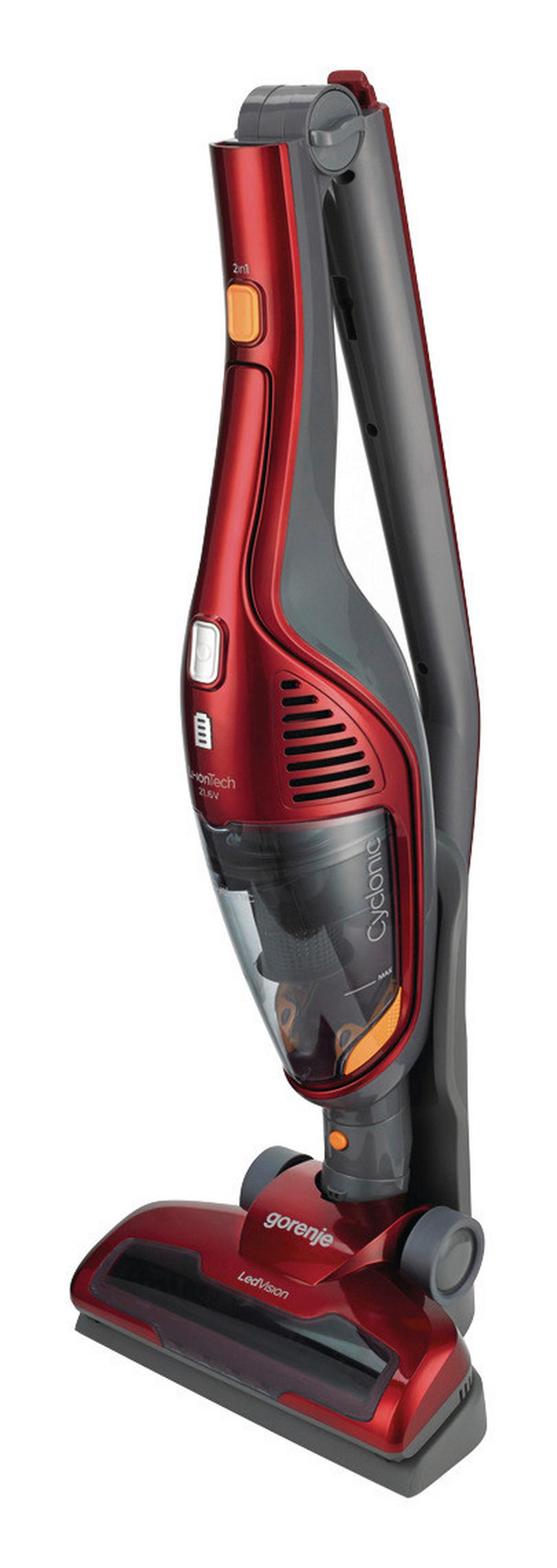 Gorenje Handstaubsauger SVC216FR rot B/H/T: ca. 26x118x17 cm Handstaubsauger SVC216FR - rot (26,00/118,00/17,00cm) - Gorenje