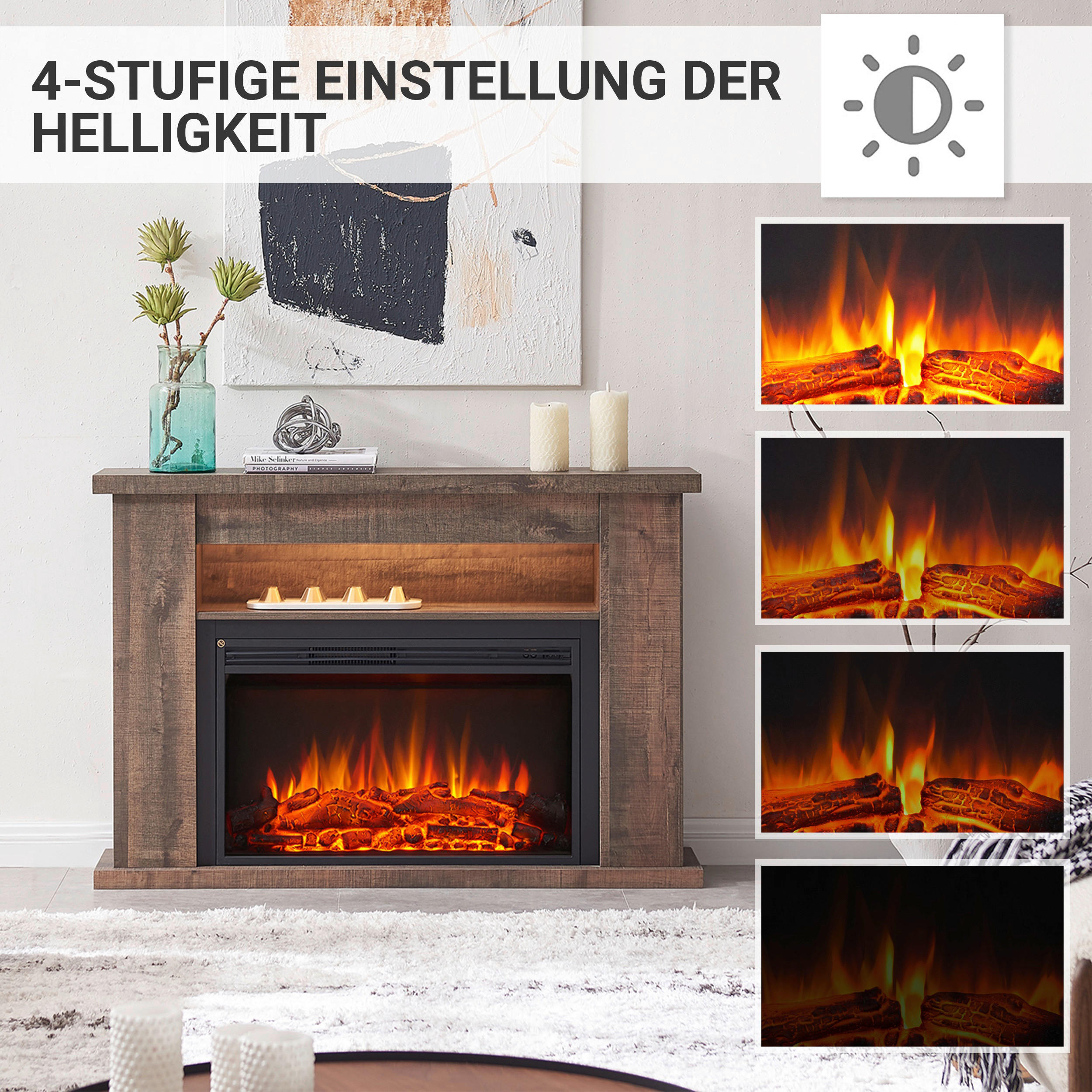 BALDERIA Elektrischer-Kamin Ruby EF376A-...