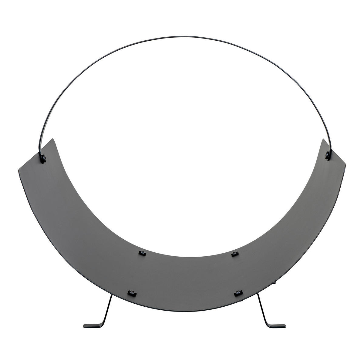 Feuerholzkorb Tires schwarz Stahl B/H/L: ca. 35x33,5x40 cm Tires - schwarz (40,00/35,00/33,50cm)