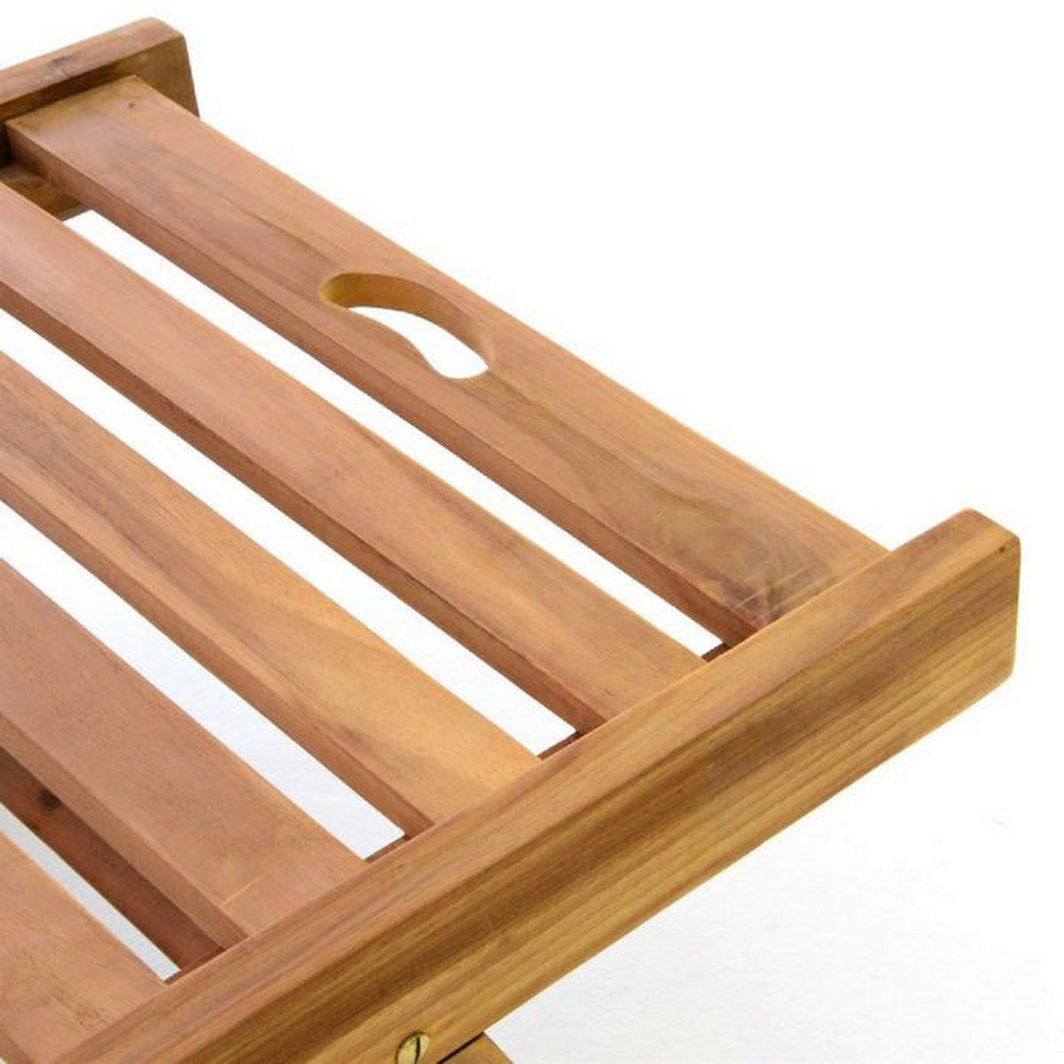 VCM Gartenliege braun Teakholz B/H/L: ca. 57x34x200 cm Gartenliege - braun (200,00/57,00/34,00cm) - VCM