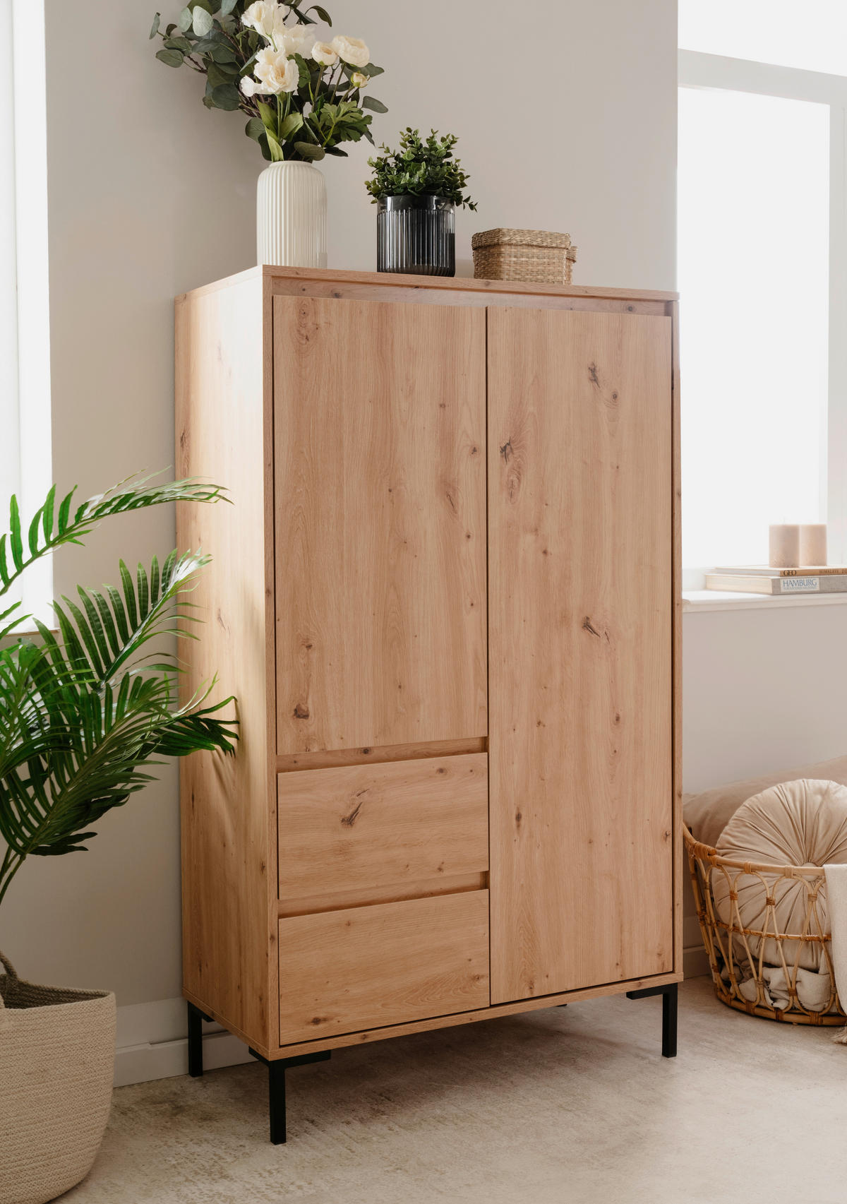 Highboard Korsika B/H/T: ca. 81x139x40 cm Korsika - (81,00/139,00/40,00cm)