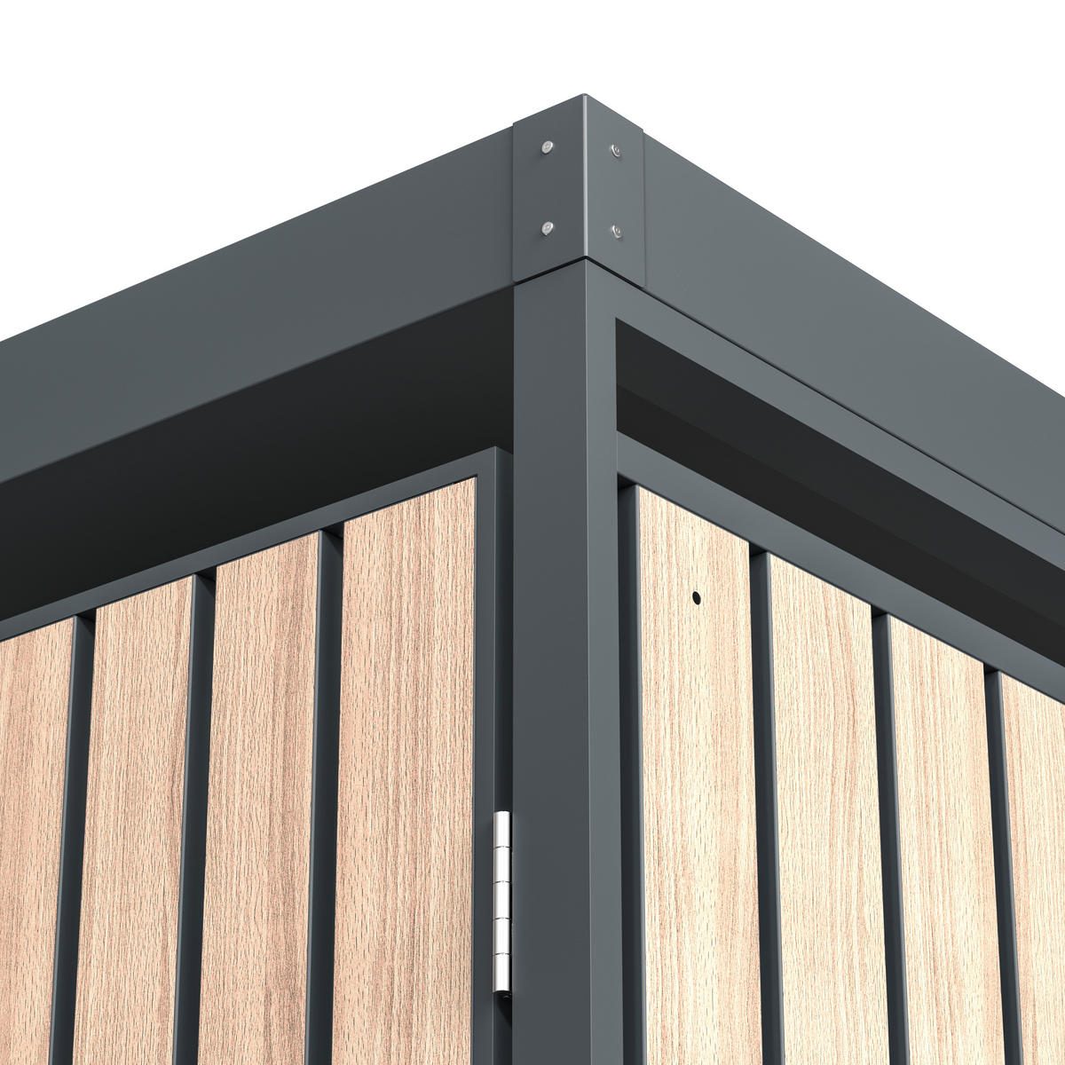 Westmann Mülltonnenbox Planta braun B/H/L: ca. 200x124x84 cm Planta - braun (84,00/200,00/124,00cm) - Westmann
