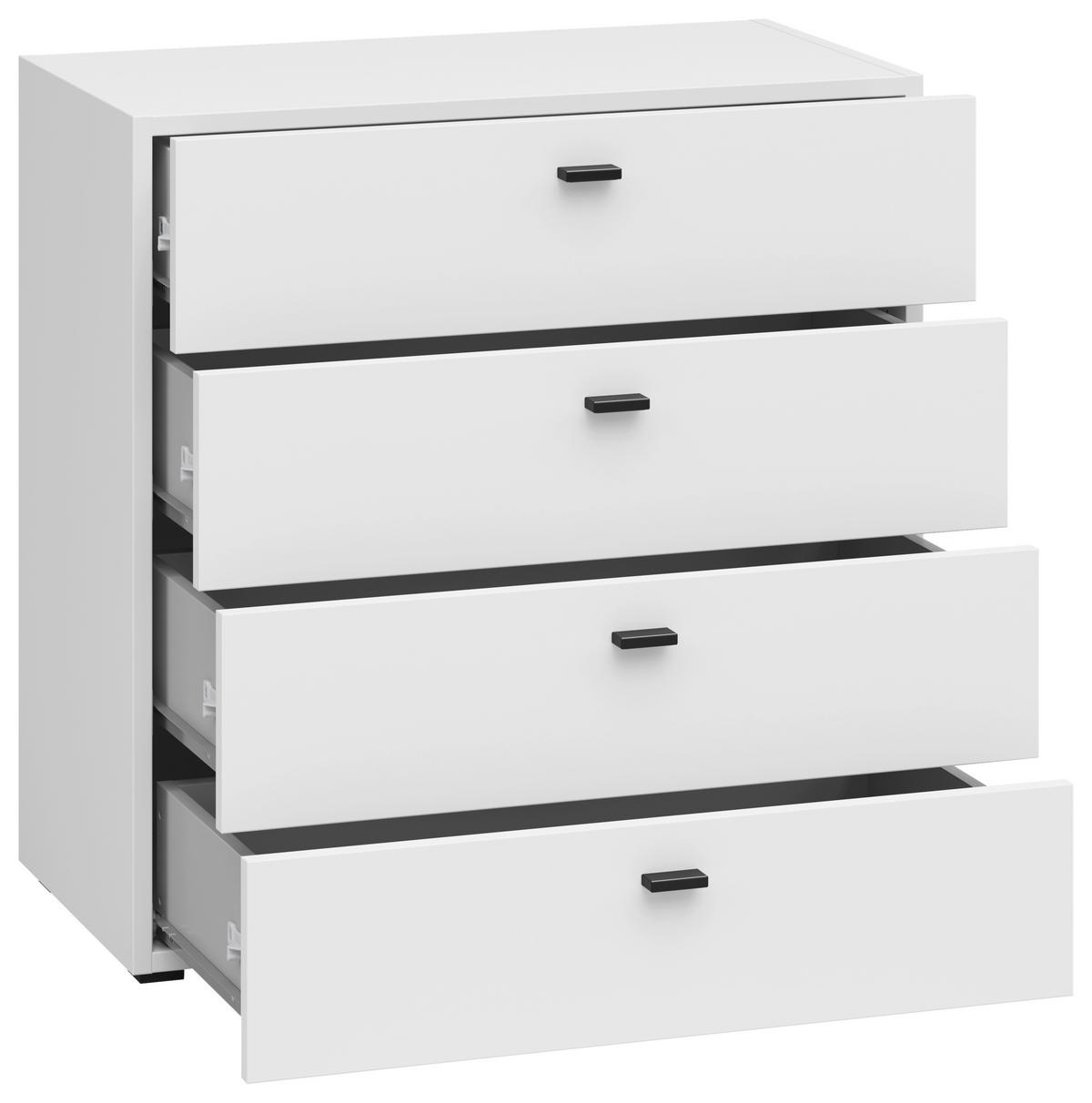 Schubkastenkommode System 64 weiß matt B/H/T: ca. 64x64x35 cm System 64 - weiß (64,00/64,00/35,00cm)