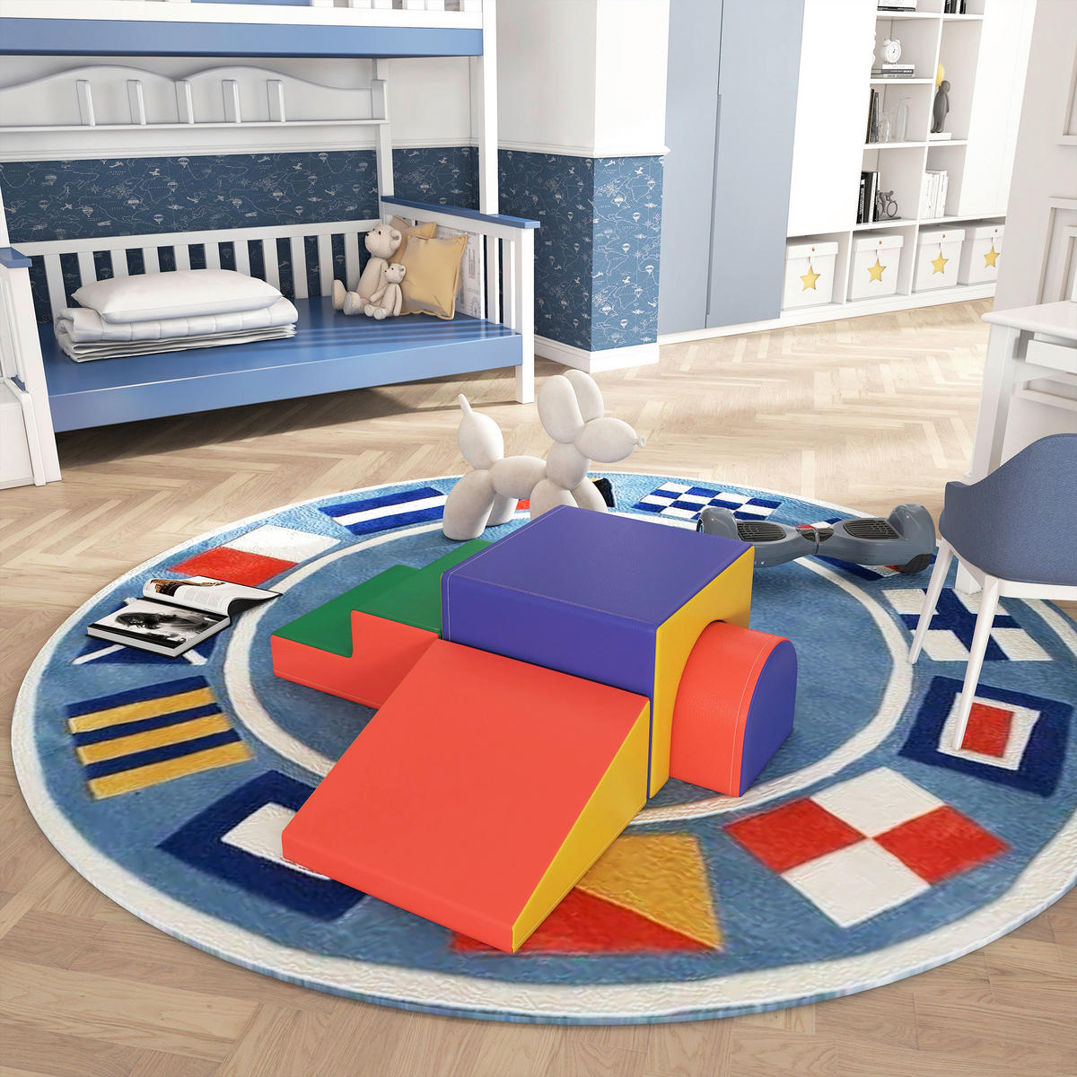 HOMCOM Bausteinset B/H/L: ca. 50x39x150 cm Bausteinset - multicolor (150,00/50,00/39,00cm) - HOMCOM