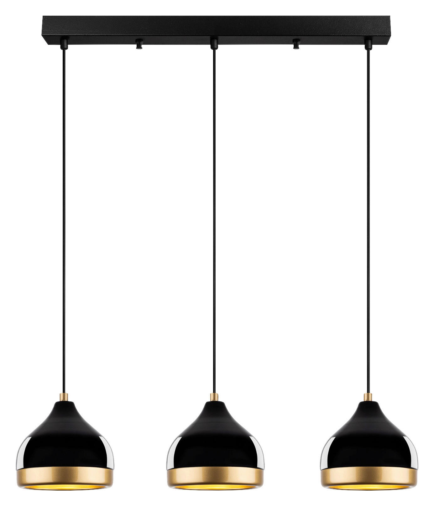 Opviq Pendelleuchte schwarz B/H/T/L: ca. 17x111x17x67 cm E27 3 Brennstellen Yildo - schwarz (67,00/17,00/111,00cm) - Opviq