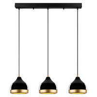 Opviq Pendelleuchte schwarz B/H/T/L: ca. 17x111x17x67 cm E27 3 Brennstellen Yildo - schwarz (67,00/17,00/111,00cm) - Opviq