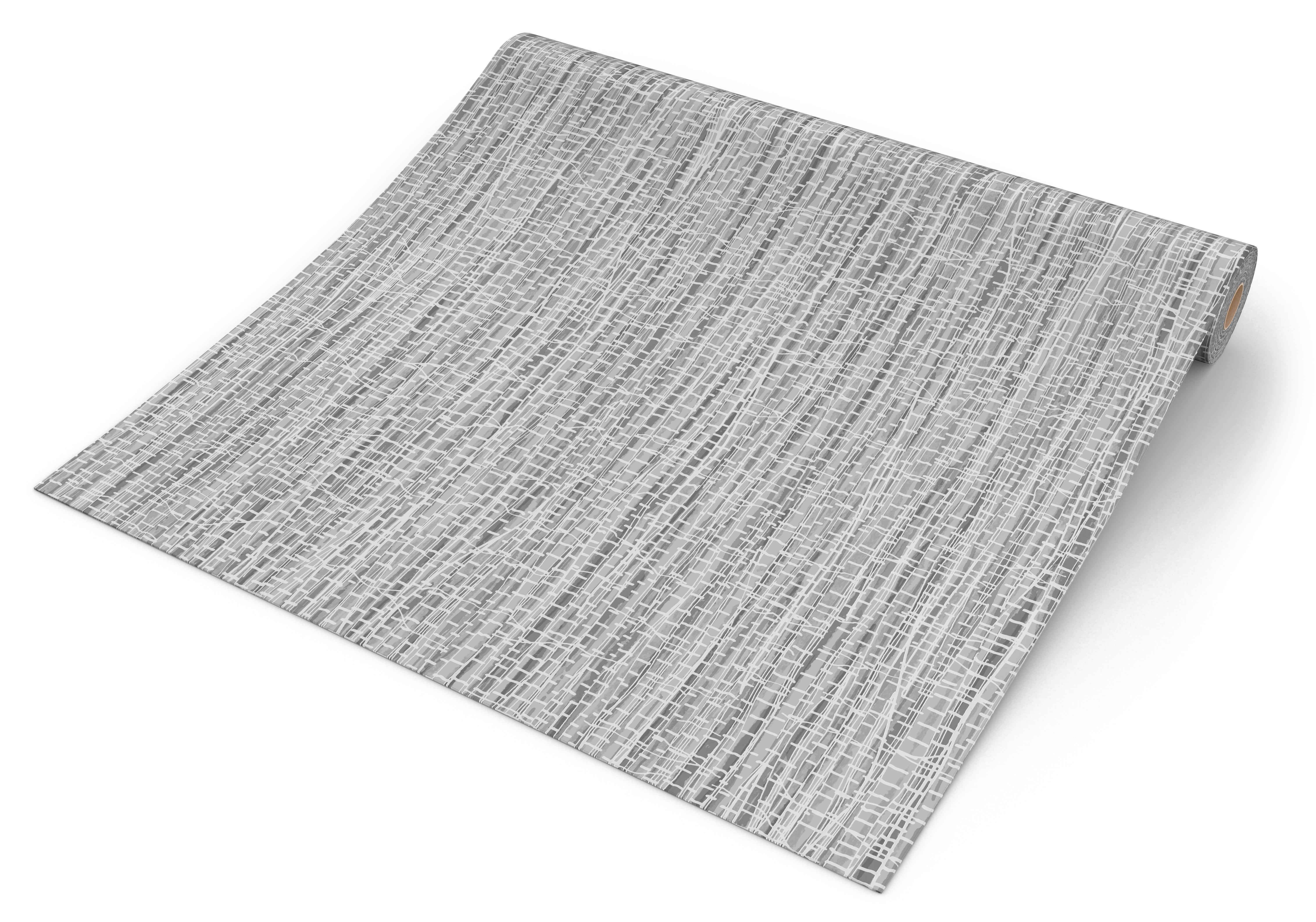 UGEPA Vliestapete Textiloptik grau B/L: ca. 53x1005 cm Vliestapete_B473-09 - grau (53,00/1005,00cm) - UGEPA