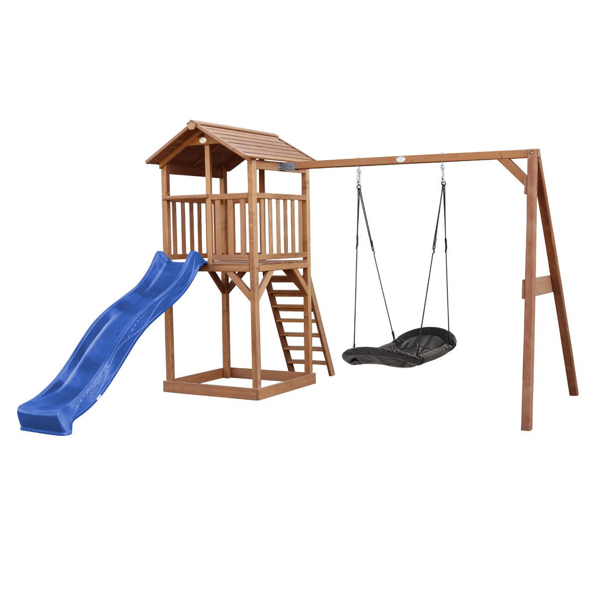 AXI Spielturm Beach Tower braun B/H/L: ca. 357x242x349 cm Beach Tower - braun/blau (349,00/357,00/242,00cm) - AXI