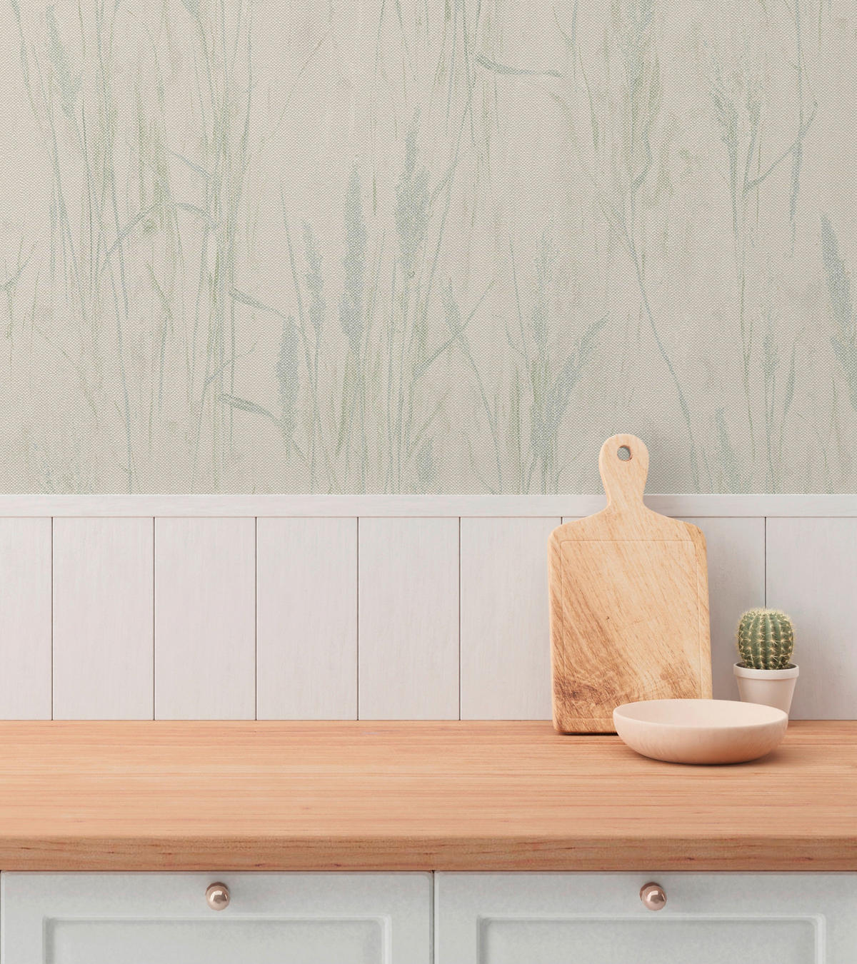 A.S.Création Vliestapete blau creme grün B/H/D: ca. 53x1005x8,5 cm Vliestapete - blau/creme (8,50/1005,00cm) - A.S.Creation