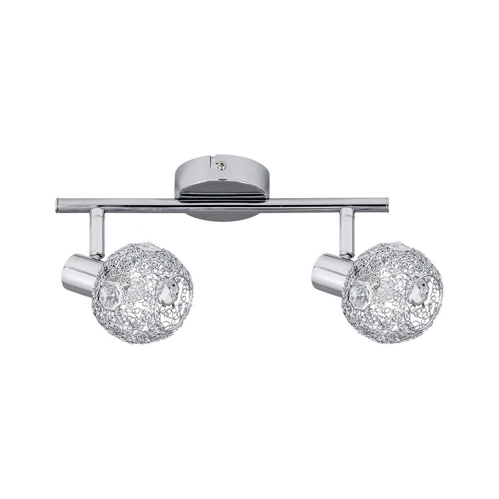 SPOT Light Spotbalken 2295228 Chrom Metall B/H/T: ca. 29x13x10 cm G9 2 Brennstellen Lena - Chrom (29,00/13,00/10,00cm) - SPOT Light