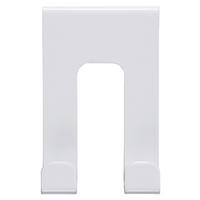 Türgarderobe Hook 2 weiß pulverbeschichtet Metall B/H/T: ca. 5,01x8x4,2 cm Hook 2 - weiß (5,01/8,00/4,20cm)