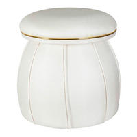 360 Living Hocker Corin 120 elfenbein gold H/D: ca. 51,5x51,5 cm Corin 120 - gold/elfenbein (51,50/51,50cm) - 360 Living