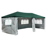 VCM Pavillon grün Polyester-Mischgewebe B/H/L: ca. 300x250x600 cm Pavillon - weiß/grün (600,00/300,00/250,00cm) - VCM