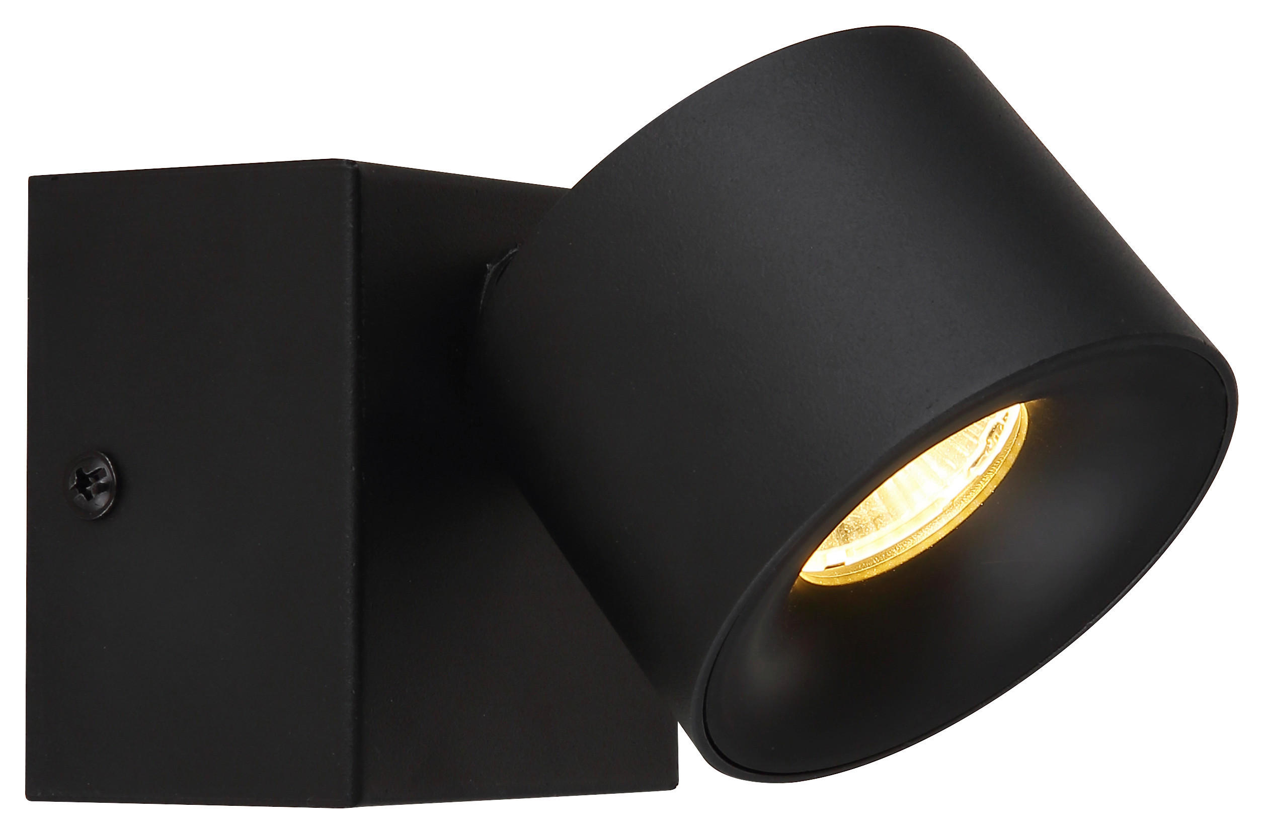 GLOBO LED-Spot schwarz Kunststoff Aluminium Metall B/H/T: ca. 7,2x9,5x13 cm 1 Brennstellen RAE - schwarz (7,20/9,50/13,00cm) - GLOBO