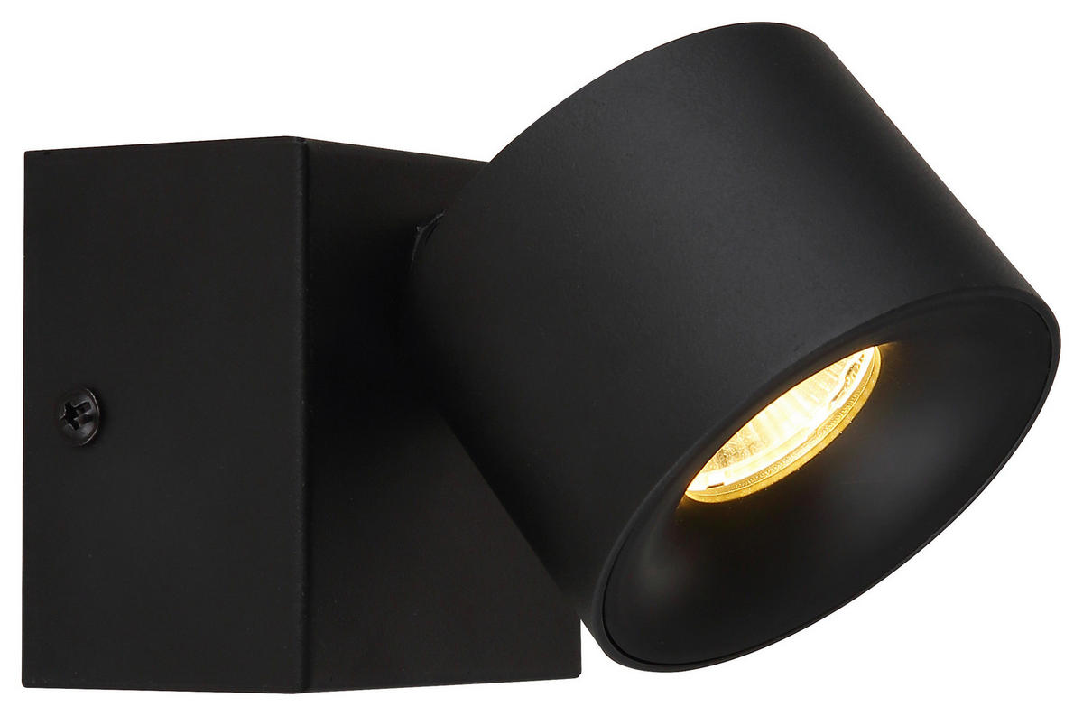 GLOBO LED-Spot schwarz Kunststoff Aluminium Metall B/H/T: ca. 7,2x9,5x13 cm 1 Brennstellen RAE - schwarz (7,20/9,50/13,00cm) - GLOBO