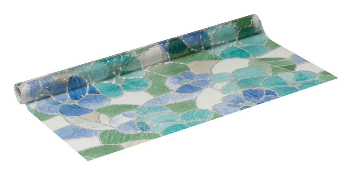 d-c-fix Dekofolie Ornamentglas blau türkis B/L: ca. 45x200 cm Klebefolie_d-c-fix_F3460213 - blau/türkis (45,00/200,00cm) - d-c-fix