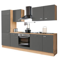 MENKE Küchenblock Gia grau B/H/T: ca. 280x200x60 cm Gia - Eiche/grau (280,00/200,00/60,00cm) - MENKE