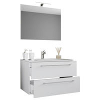 Waschplatz 3tlg-Badinos weiß weiß B/H/T: ca. 80x50x46 cm 3tlg-Badinos - weiß (80,00/50,00/46,00cm) - VCM Möbel