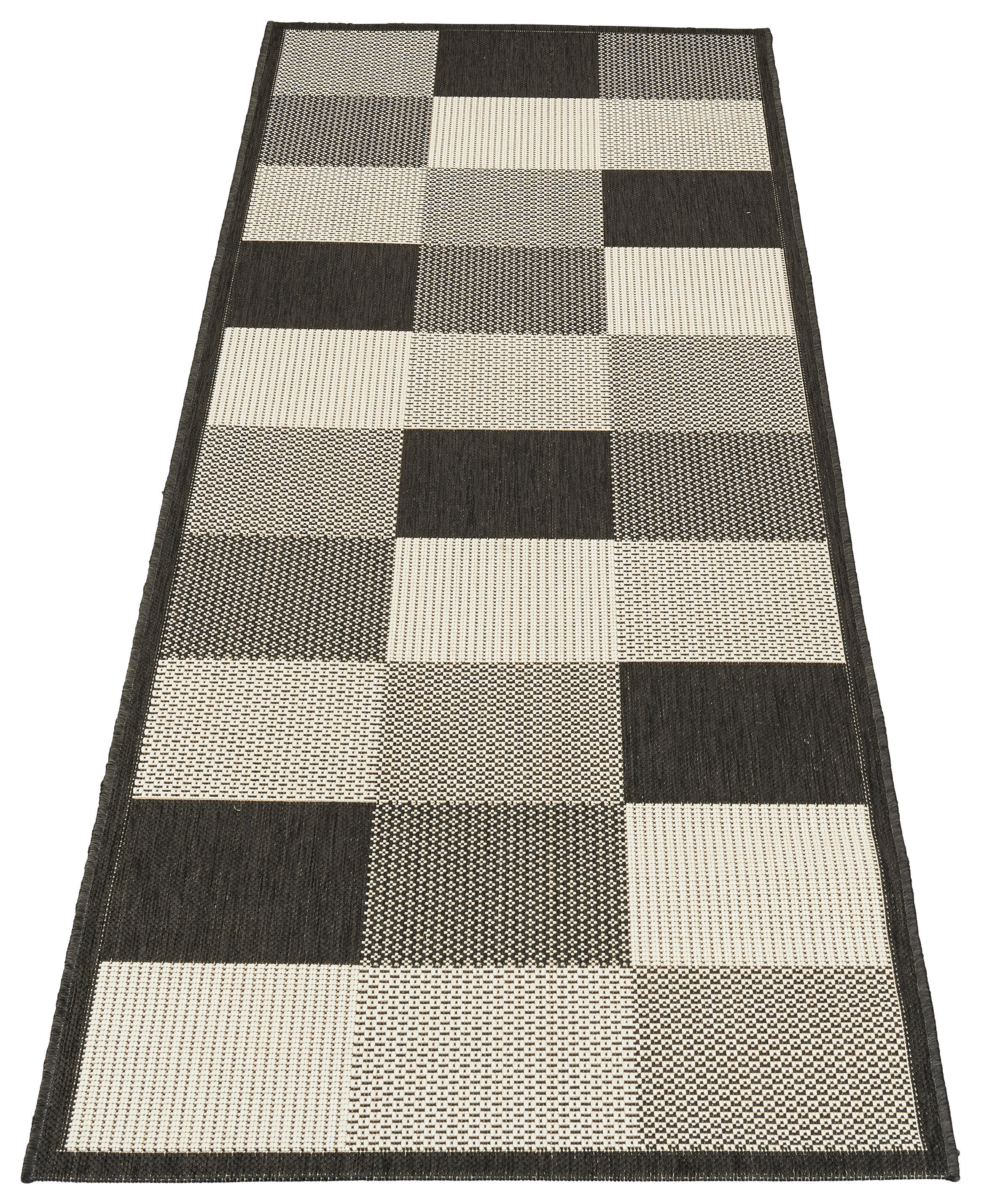 In-/Outdoor-Teppich Ambiente schwarz B/L: ca. 80x240 cm Ambiente - schwarz (80,00/240,00cm)