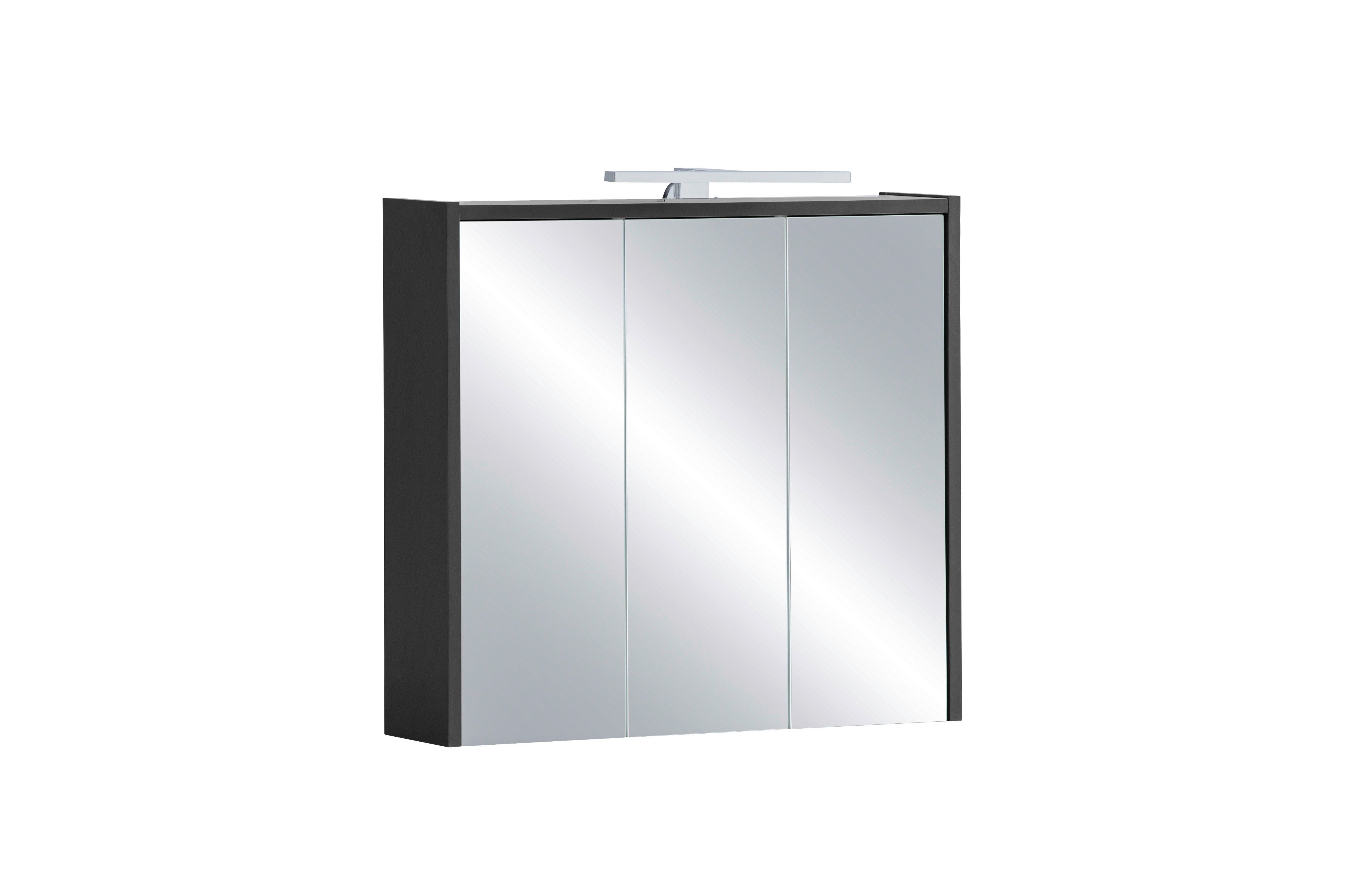 Spiegelschrank Sander anthrazit B/H/T: ca. 65x62,7x16 cm Sander - anthrazit (65,00/62,70/16,00cm) - Möbelpartner