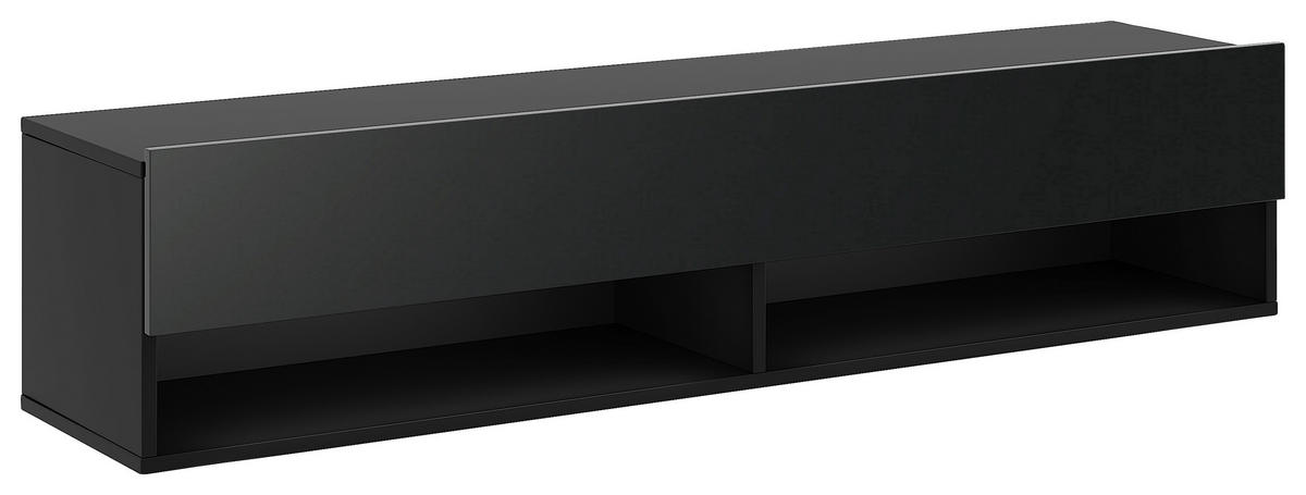 TV-Lowboard DERBY schwarz matt B/H/T: ca. 140x31,5x32,5 cm DERBY - schwarz (140,00/31,50/32,50cm) - WIPMEB