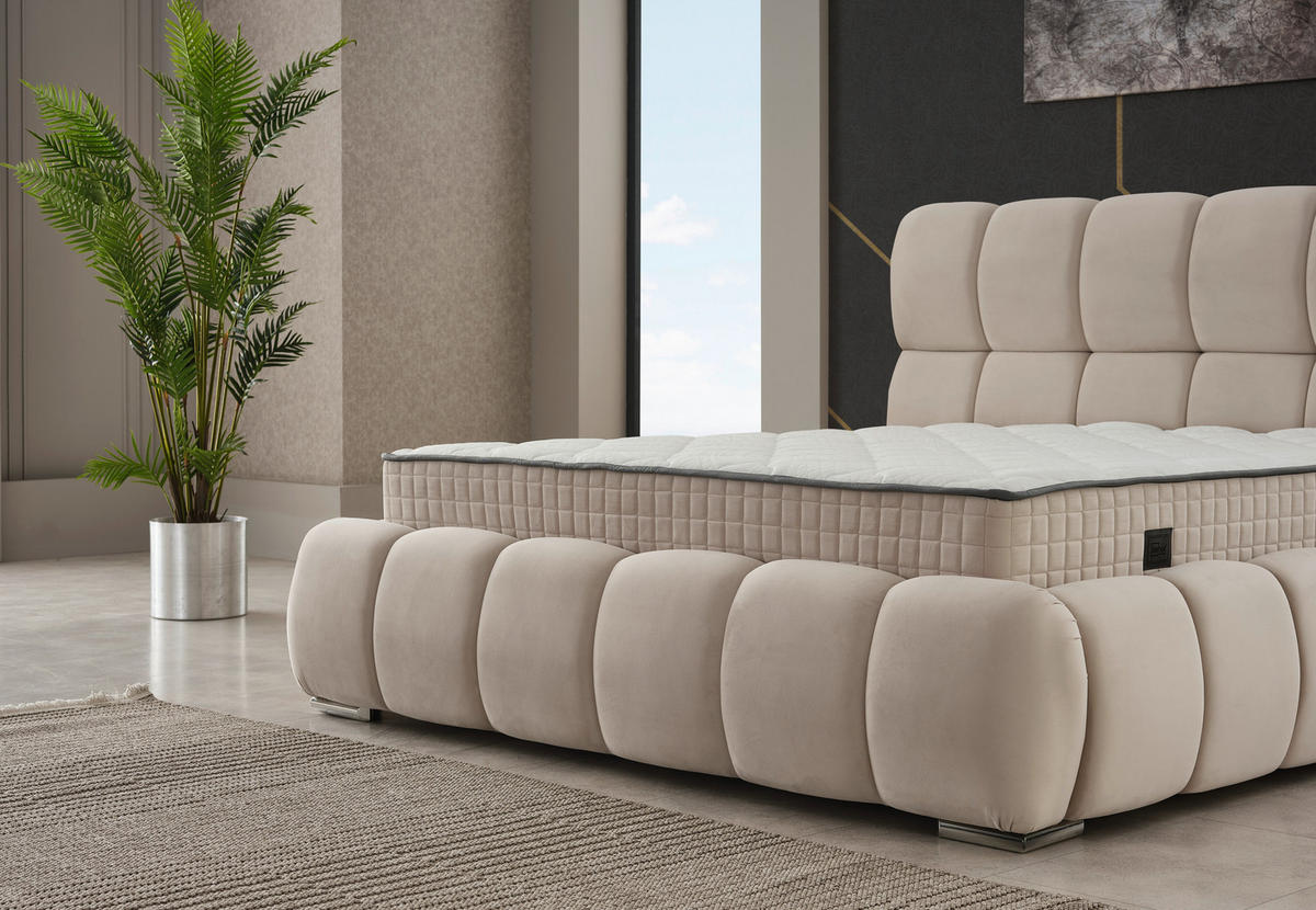 Polsterbett Prestige creme Prestige - beige/creme (214,00/126,00/235,00cm)