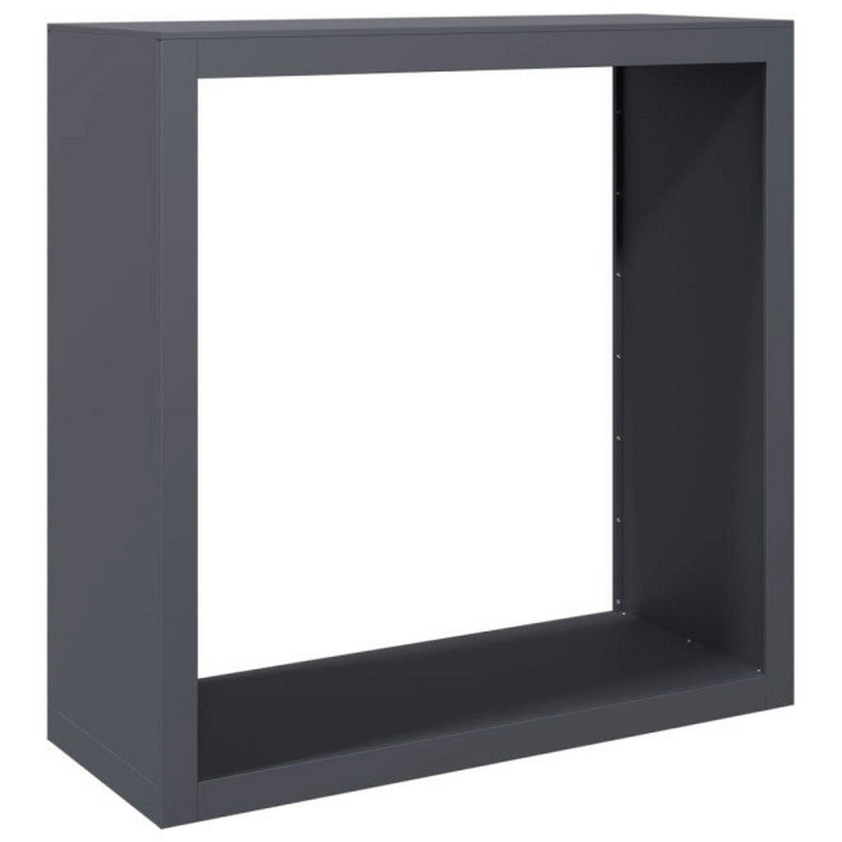 VidaXL Brennholzregal anthrazit B/H/L: ca. 40x100x100 cm Brennholzregal - anthrazit (100,00/40,00/100,00cm) - VidaXL