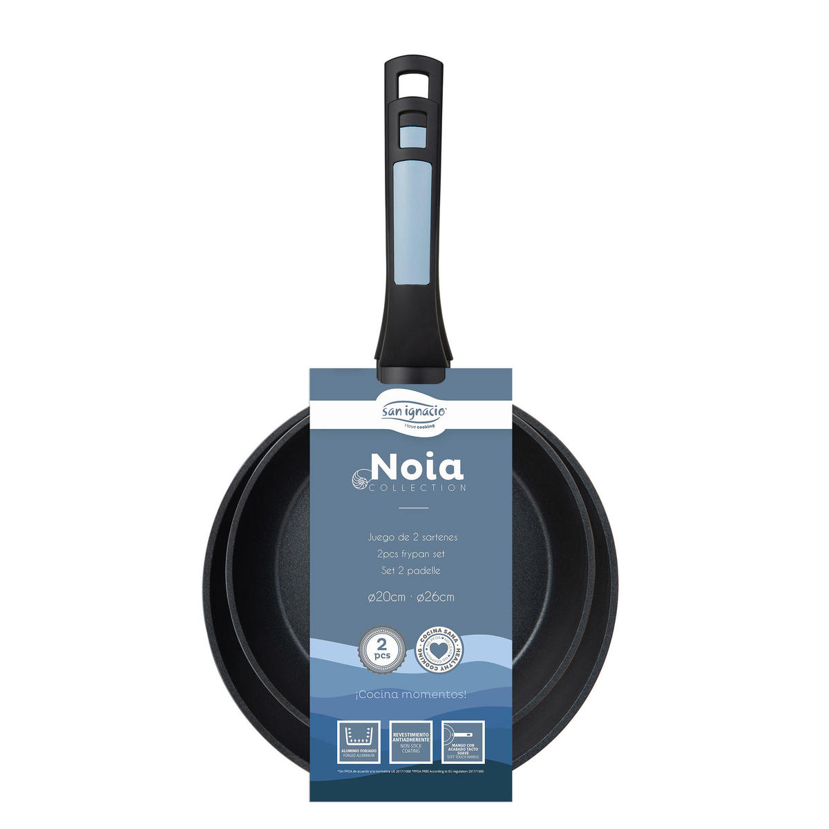 SAN IGNACIO Pfannenset NOIA schwarz Aluminium NOIA - schwarz - SAN IGNACIO