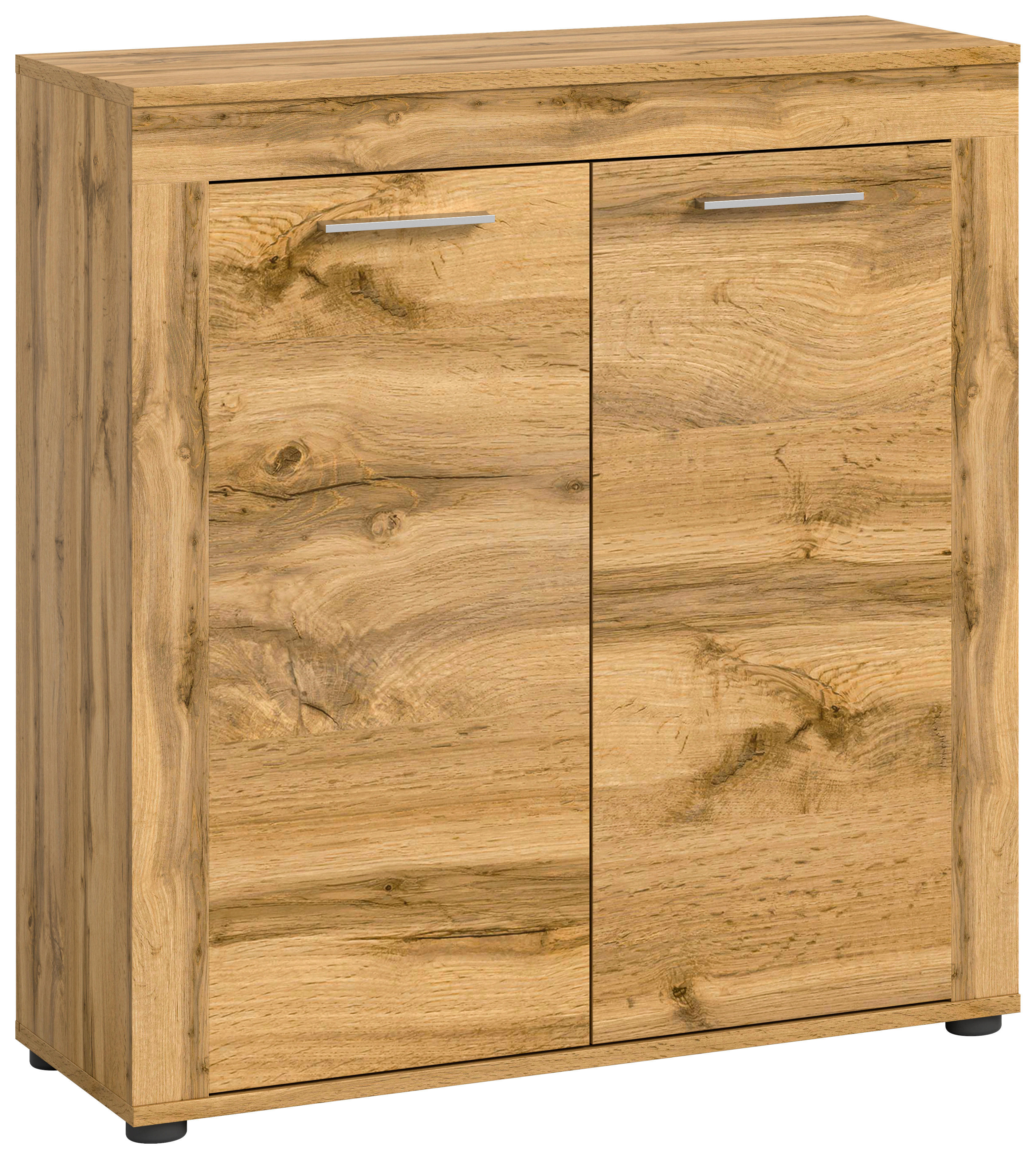 Highboard Jam Eiche Wotan Nachbildung B/H/T: ca. 80x88x35 cm Jam - Eiche (80,00/88,00/35,00cm) - xonox.home