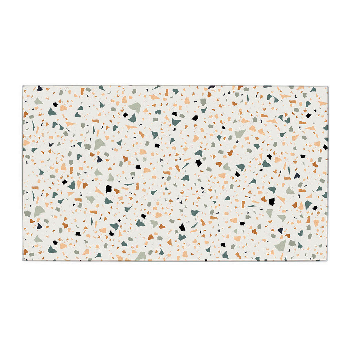 Zeller Herd-/Schneideabdeckplatten-Set Terrazzo bunt Glas B/H/L: ca. 30x0,8x52 cm Terrazzo - bunt (52,00/30,00/0,80cm) - Zeller