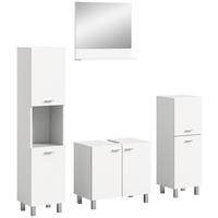 Badezimmer-Set BOSTON weiß B/H/T: ca. 137x186x33 cm BOSTON - weiß (137,00/186,00/33,00cm) - xonox.home