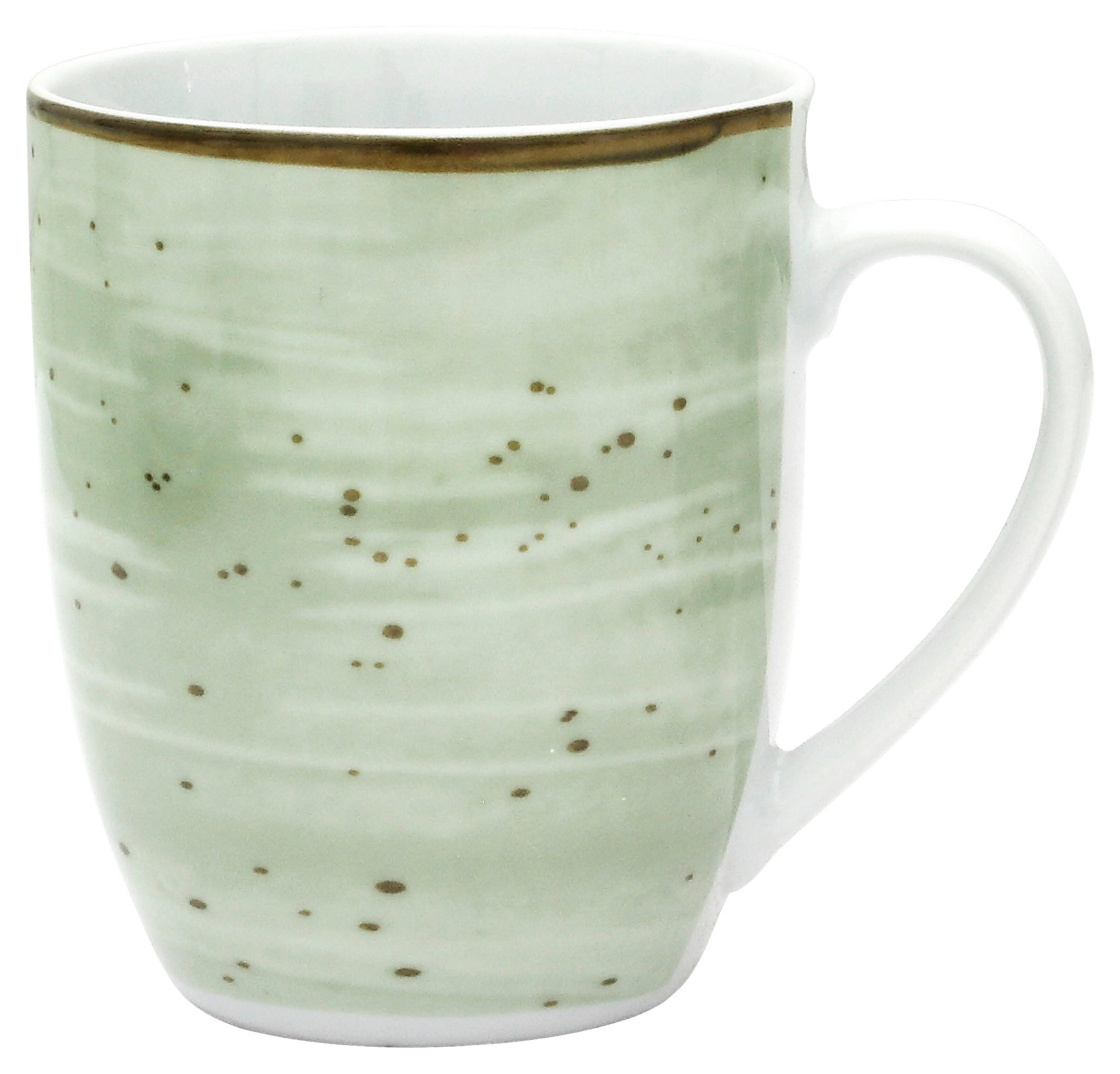 Kaffeebecher grün Porzellan Kaffeebecher_Pur - grün